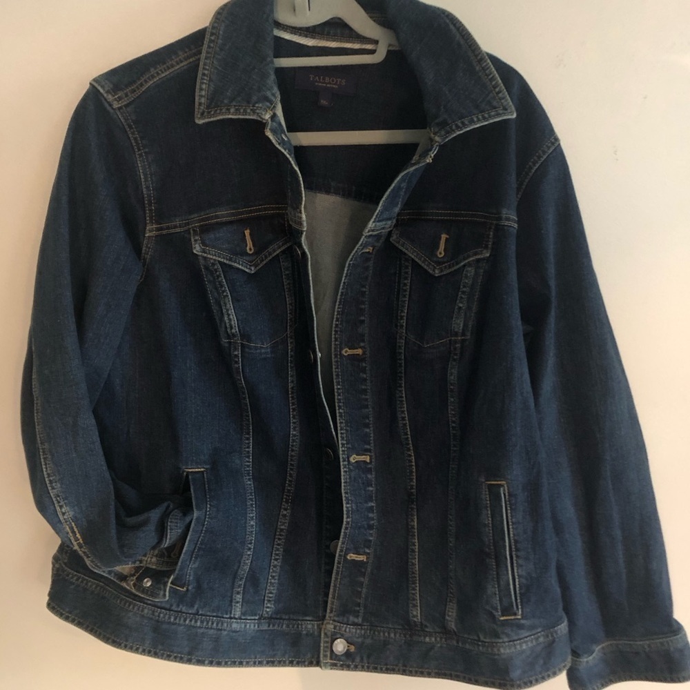 Talbots Size 2XP Denim Jean Jacket - Picture 9 of 12